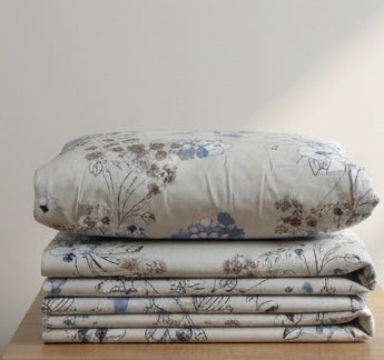 Blue Blossom Collection | Double bedsheet with 2 Pillow Covers