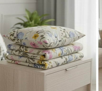 Floral Whisper Collection | Double bedsheet with 2 Pillow Covers