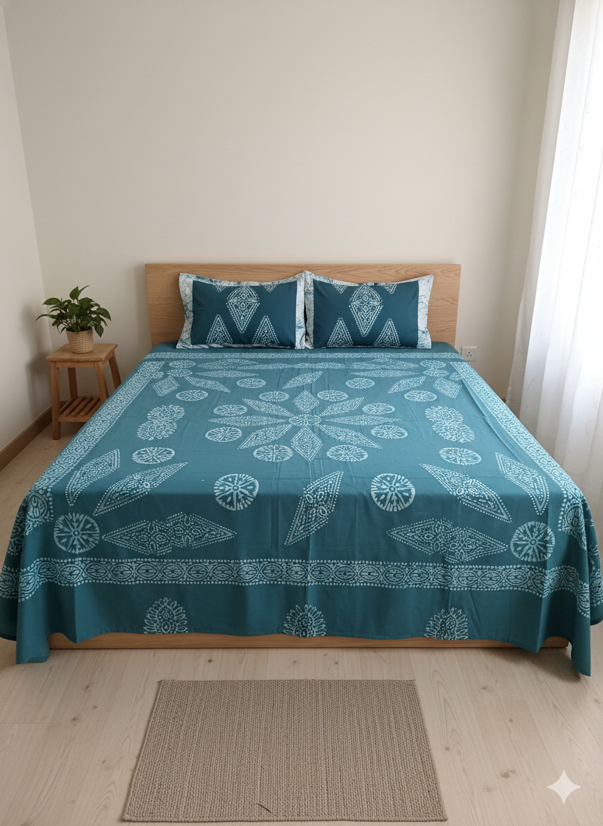 Boutique Luxe | Double bedsheet with 2 Pillow Covers